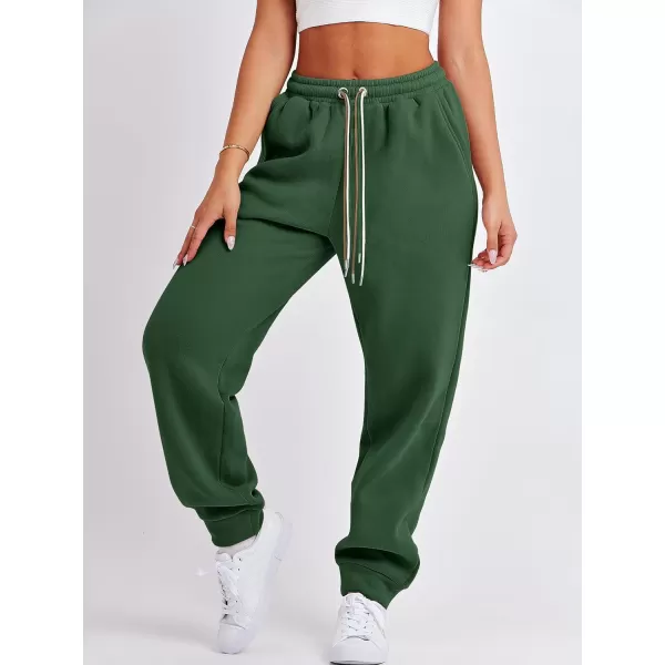 imageANRABESS Women Sweatpants Baggy High Waist Fleece Athletic Jogger Pant Trousers Y2K Teen GirlsGreen