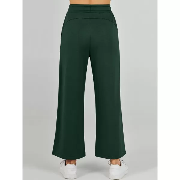 imageANRABESS Womens 2 Piece Outfits Summer Outfits Sleeveless Wide Leg Jumpsuits Casual Lounge SetsDeep Green
