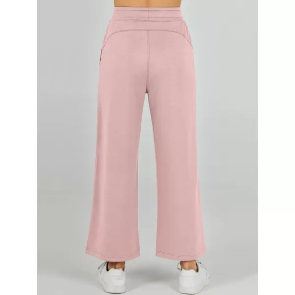 imageANRABESS Womens 2 Piece Outfits Summer Outfits Sleeveless Wide Leg Jumpsuits Casual Lounge SetsLight Pink