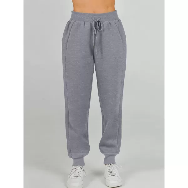 imageANRABESS Womens 2 Piece Outfits Sweatsuit Set Quarter Zip Long Sleeve Sweatshirt Jogger Sweatpants Tracksuit Lounge SetGrey