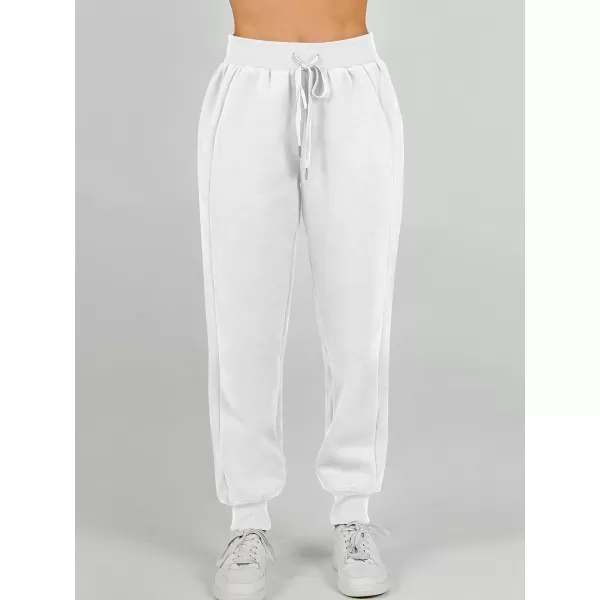 imageANRABESS Womens 2 Piece Outfits Sweatsuit Set Quarter Zip Long Sleeve Sweatshirt Jogger Sweatpants Tracksuit Lounge SetWhite