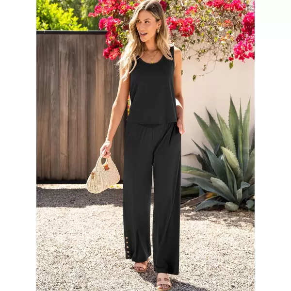 imageANRABESS Womens 2 Piece Sets Summer Casual Sleeveless Tank Crop Top Smocked High Waist Wide Leg Pants Jumpsuits OutfitsBlack