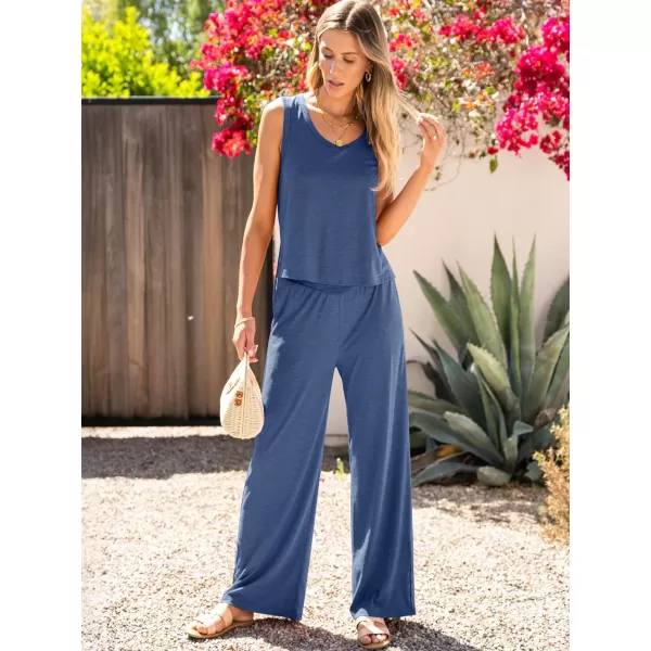 imageANRABESS Womens 2 Piece Sets Summer Casual Sleeveless Tank Crop Top Smocked High Waist Wide Leg Pants Jumpsuits OutfitsBlue