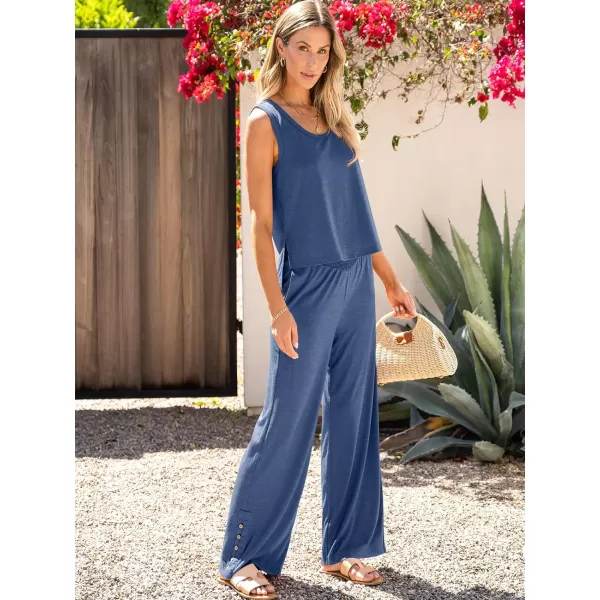 imageANRABESS Womens 2 Piece Sets Summer Casual Sleeveless Tank Crop Top Smocked High Waist Wide Leg Pants Jumpsuits OutfitsBlue