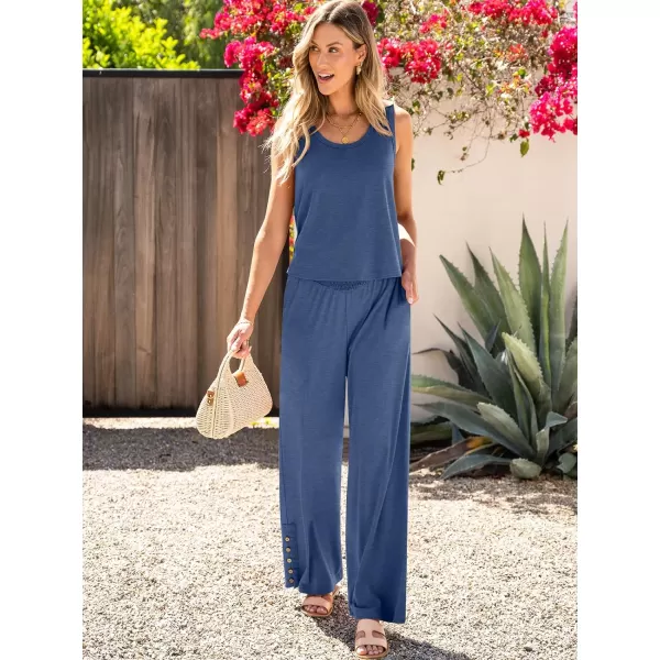imageANRABESS Womens 2 Piece Sets Summer Casual Sleeveless Tank Crop Top Smocked High Waist Wide Leg Pants Jumpsuits OutfitsBlue