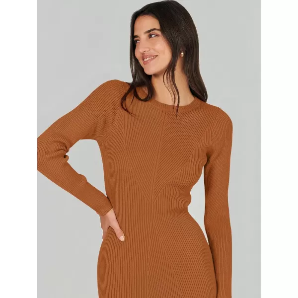 imageANRABESS Womens 2023 Fall Long Sleeve Sweater Dress Crewneck Slim Fit Ribbed Knit Bodycon Midi DressANRABESS Womens 2023 Fall Long Sleeve Sweater Dress Crewneck Slim Fit Ribbed Knit Bodycon Midi Dress