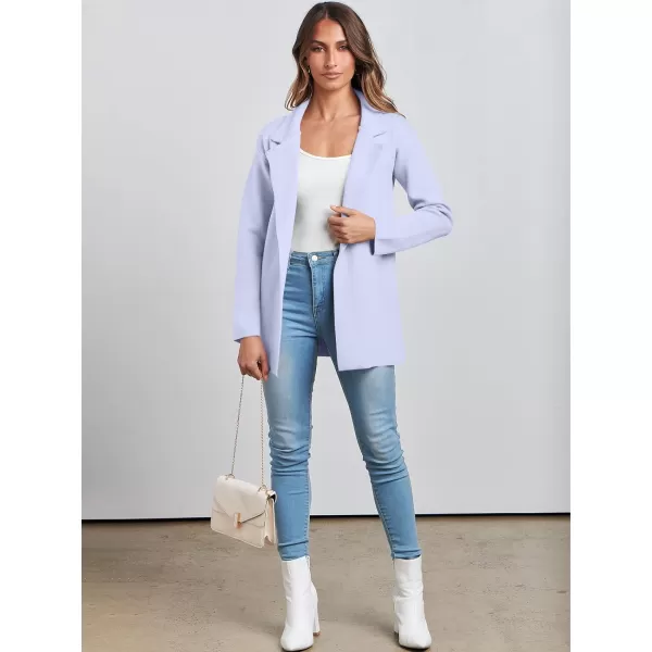 imageANRABESS Womens 2023 Open Front Cardigan Coats Long Sleeve Lapel Casual Chunky Sweater Blazer Jacket for Fall WinterBlue