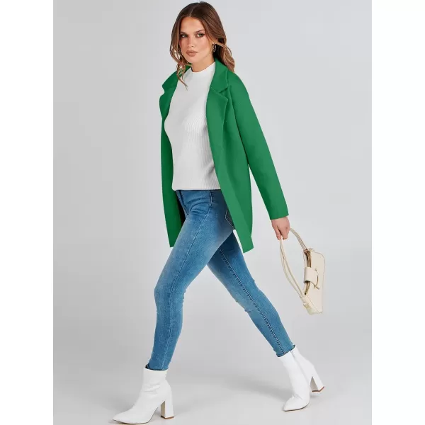 imageANRABESS Womens 2023 Open Front Cardigan Coats Long Sleeve Lapel Casual Chunky Sweater Blazer Jacket for Fall WinterGreen