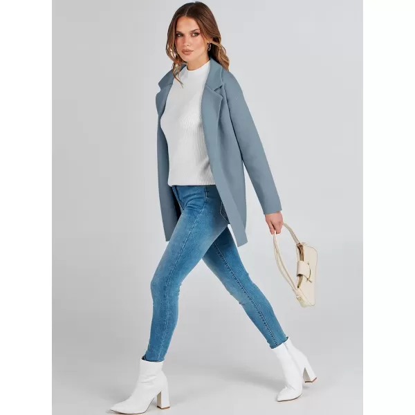 imageANRABESS Womens 2023 Open Front Cardigan Coats Long Sleeve Lapel Casual Chunky Sweater Blazer Jacket for Fall WinterSky Blue