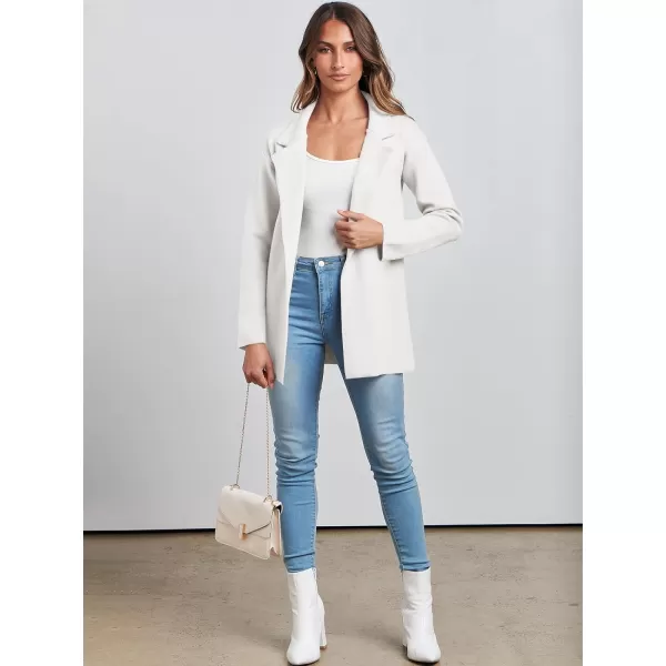imageANRABESS Womens 2023 Open Front Cardigan Coats Long Sleeve Lapel Casual Chunky Sweater Blazer Jacket for Fall WinterWhite