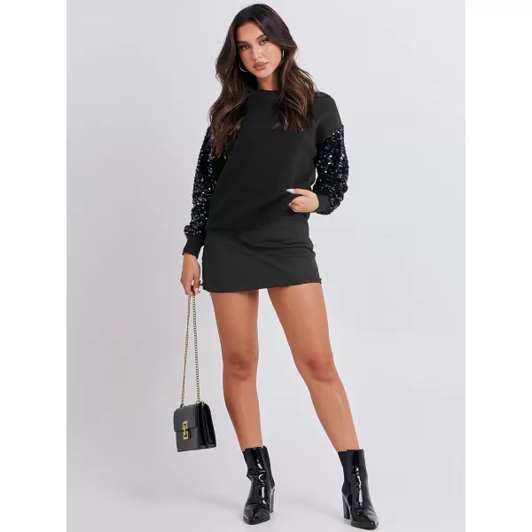 imageANRABESS Womens 2023 Trendy Sweaters Long Sleeve Crewneck Cable Knit Pullover Oversized Casual Chunky TopsBlack 02