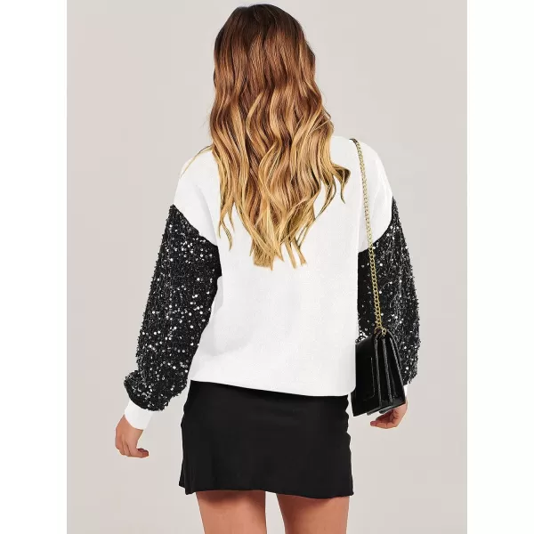 imageANRABESS Womens 2023 Trendy Sweaters Long Sleeve Crewneck Cable Knit Pullover Oversized Casual Chunky TopsWhite