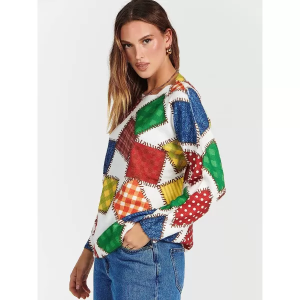 imageANRABESS Womens Boho Sweater Long Sleeve Crewneck Casual Loose Oversized Graphic Pullover Sweater TopGraphic 01