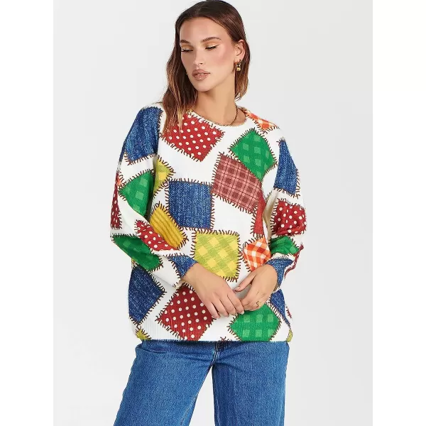 imageANRABESS Womens Boho Sweater Long Sleeve Crewneck Casual Loose Oversized Graphic Pullover Sweater TopGraphic 01