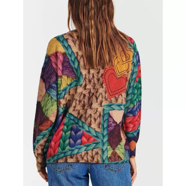 imageANRABESS Womens Boho Sweater Long Sleeve Crewneck Casual Loose Oversized Graphic Pullover Sweater TopGraphic 02