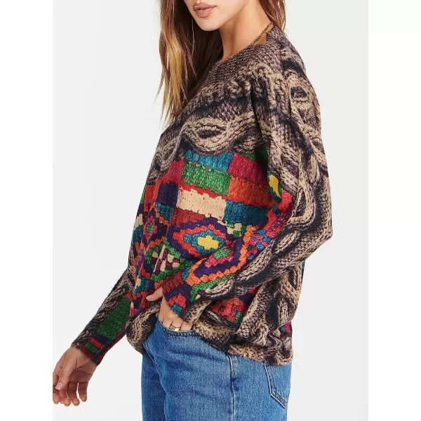 imageANRABESS Womens Boho Sweater Long Sleeve Crewneck Casual Loose Oversized Graphic Pullover Sweater TopGraphic 04