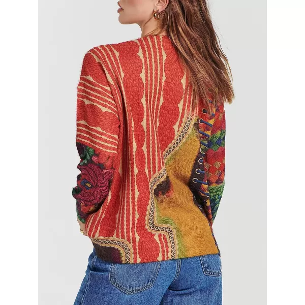 imageANRABESS Womens Boho Sweater Long Sleeve Crewneck Casual Loose Oversized Graphic Pullover Sweater TopGraphic 05