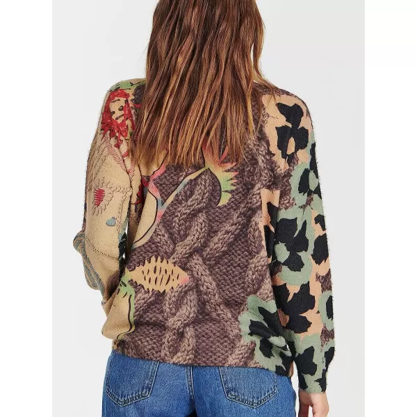 imageANRABESS Womens Boho Sweater Long Sleeve Crewneck Casual Loose Oversized Graphic Pullover Sweater TopGraphic 09