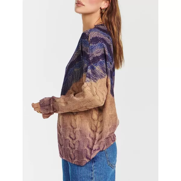 imageANRABESS Womens Boho Sweater Long Sleeve Crewneck Casual Loose Oversized Graphic Pullover Sweater TopGraphic 11