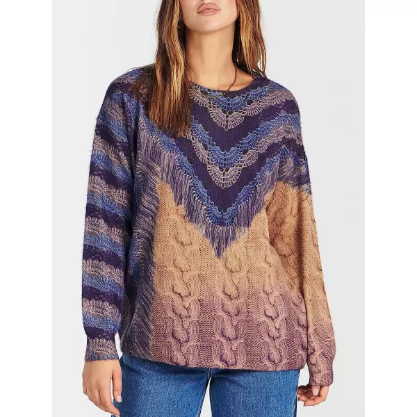 imageANRABESS Womens Boho Sweater Long Sleeve Crewneck Casual Loose Oversized Graphic Pullover Sweater TopGraphic 11