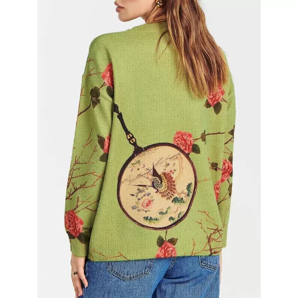 imageANRABESS Womens Boho Sweater Long Sleeve Crewneck Casual Loose Oversized Graphic Pullover Sweater TopGraphic 12