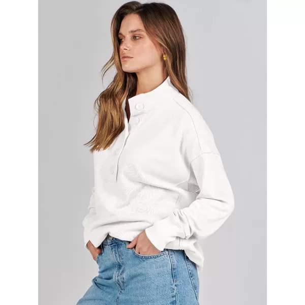 imageANRABESS Womens Casual Button Sweatshirts Oversized Hoodies 2023 Fall Winter Pullover Tops with PocketsWhite