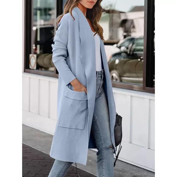 imageANRABESS Womens Casual Long Sleeve Draped Open Front Knit Pockets Long Cardigan Jackets SweaterBlue