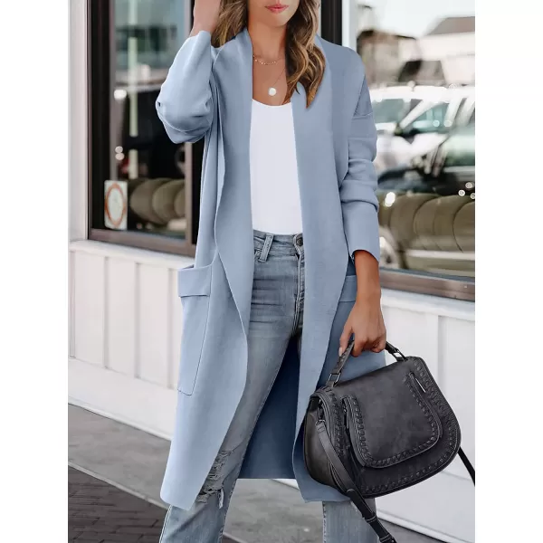 imageANRABESS Womens Casual Long Sleeve Draped Open Front Knit Pockets Long Cardigan Jackets SweaterBlue