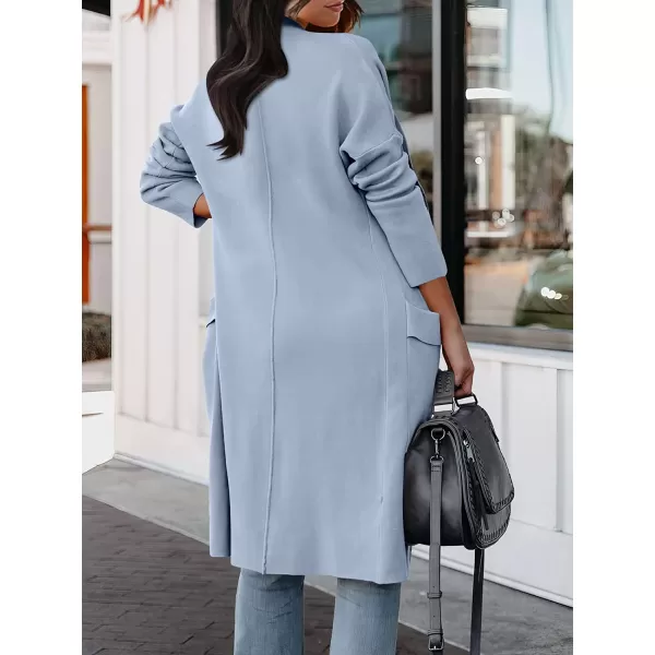 imageANRABESS Womens Casual Long Sleeve Draped Open Front Knit Pockets Long Cardigan Jackets SweaterBlue
