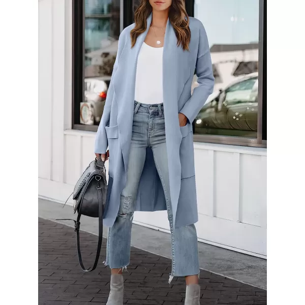 imageANRABESS Womens Casual Long Sleeve Draped Open Front Knit Pockets Long Cardigan Jackets SweaterBlue