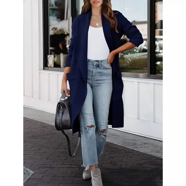 imageANRABESS Womens Casual Long Sleeve Draped Open Front Knit Pockets Long Cardigan Jackets SweaterNavy Blue