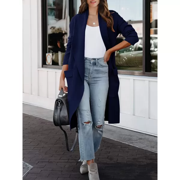 imageANRABESS Womens Casual Long Sleeve Draped Open Front Knit Pockets Long Cardigan Jackets SweaterNavy Blue