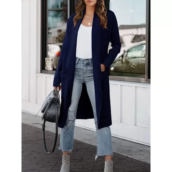 imageANRABESS Womens Casual Long Sleeve Draped Open Front Knit Pockets Long Cardigan Jackets SweaterNavy Blue