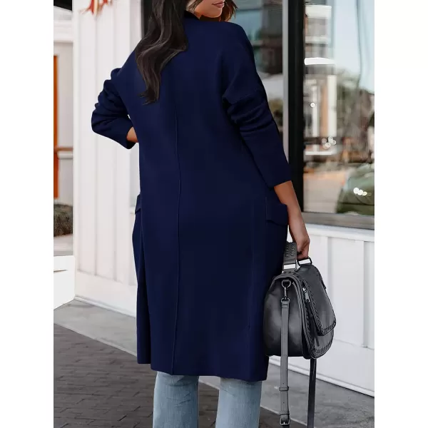 imageANRABESS Womens Casual Long Sleeve Draped Open Front Knit Pockets Long Cardigan Jackets SweaterNavy Blue