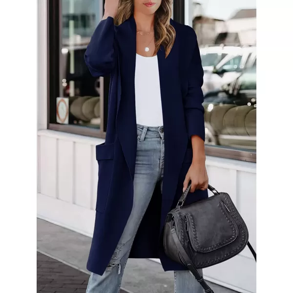 imageANRABESS Womens Casual Long Sleeve Draped Open Front Knit Pockets Long Cardigan Jackets SweaterNavy Blue