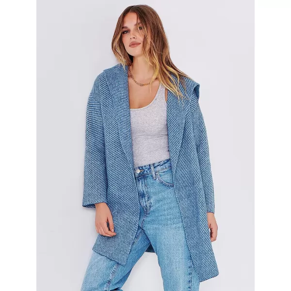 imageANRABESS Womens Casual Long Sleeve Open Front Hooded Cardigan Sweater Oversized Striped Knitted Pockets Jacket CoatsBlue