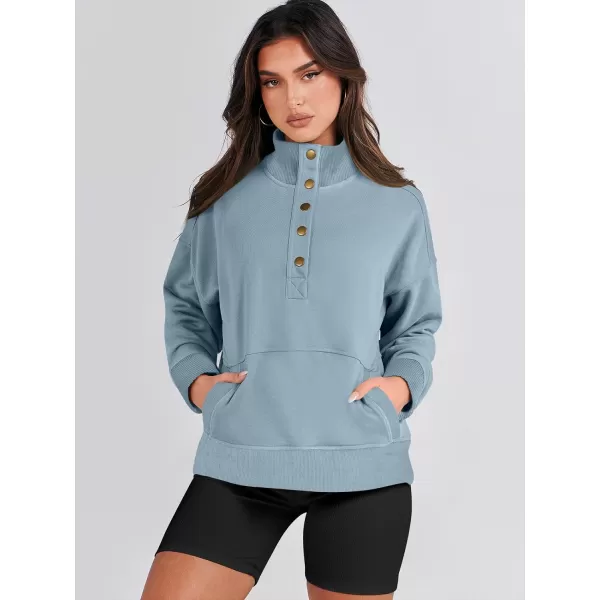 imageANRABESS Womens Casual Long Sleeve Sweatshirt Button Up V Neck Loose Henley Pullover Tops with PocketsDeep Blue
