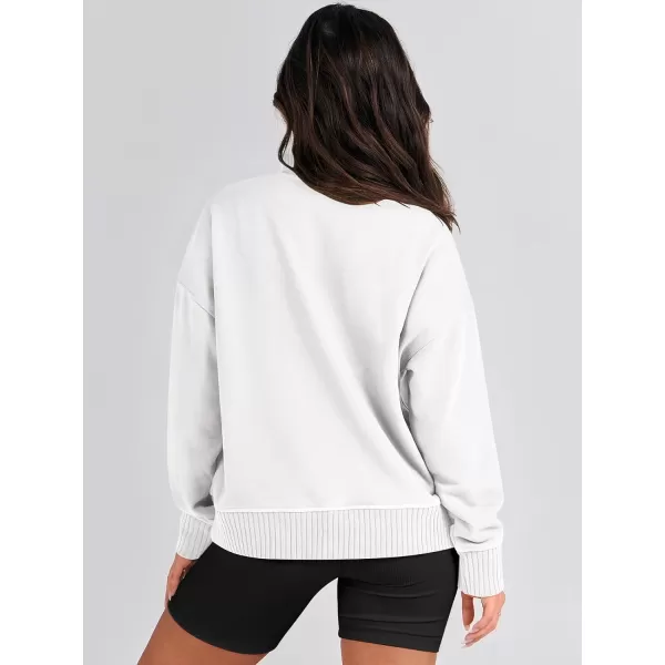 imageANRABESS Womens Casual Long Sleeve Sweatshirt Button Up V Neck Loose Henley Pullover Tops with PocketsWhite