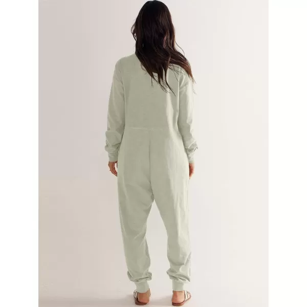 imageANRABESS Womens Casual Loose Jumpsuits Long Sleeve V Neck Oversized Rompers Baggy Overalls Lounge Pajamas Onesie JumperCyan
