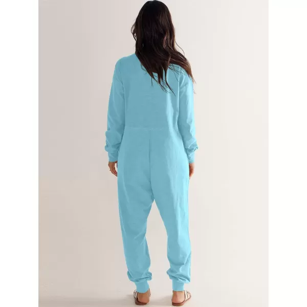 imageANRABESS Womens Casual Loose Jumpsuits Long Sleeve V Neck Oversized Rompers Baggy Overalls Lounge Pajamas Onesie JumperLake