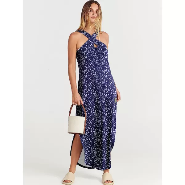 imageANRABESS Womens Casual Loose Sleeveless Beach Dress Criss Cross Slit Side Summer Maxi Sun DressesDot 01