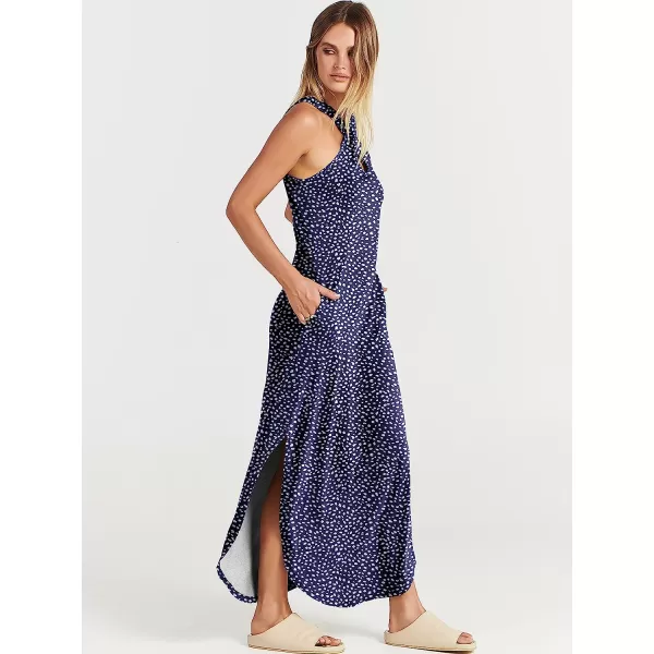 imageANRABESS Womens Casual Loose Sleeveless Beach Dress Criss Cross Slit Side Summer Maxi Sun DressesDot 01