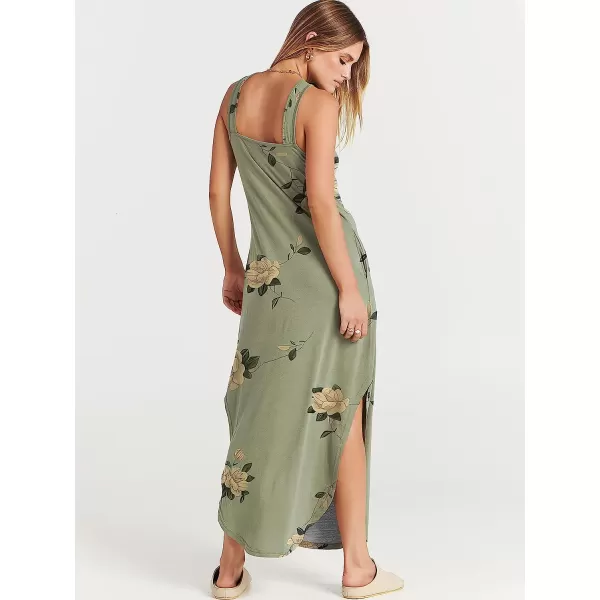 imageANRABESS Womens Casual Loose Sleeveless Beach Dress Criss Cross Slit Side Summer Maxi Sun DressesFloral 02