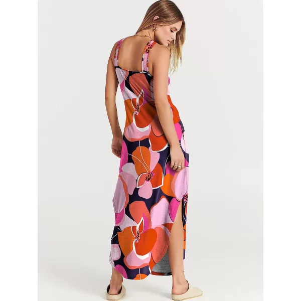 imageANRABESS Womens Casual Loose Sleeveless Beach Dress Criss Cross Slit Side Summer Maxi Sun DressesFloral 03