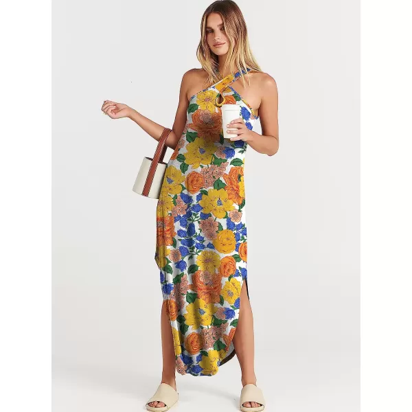 imageANRABESS Womens Casual Loose Sleeveless Beach Dress Criss Cross Slit Side Summer Maxi Sun DressesFloral 04