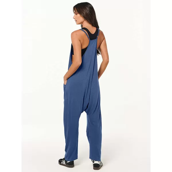 imageANRABESS Womens Casual Loose Sleeveless Jumpsuits Adjustbale Spaghetti Strap V Neck Harem Long Pants Overalls with PocketsBlue