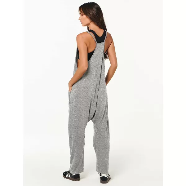 imageANRABESS Womens Casual Loose Sleeveless Jumpsuits Adjustbale Spaghetti Strap V Neck Harem Long Pants Overalls with PocketsGray