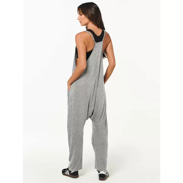 imageANRABESS Womens Casual Loose Sleeveless Jumpsuits Adjustbale Spaghetti Strap V Neck Harem Long Pants Overalls with PocketsGray