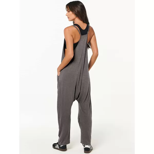 imageANRABESS Womens Casual Loose Sleeveless Jumpsuits Adjustbale Spaghetti Strap V Neck Harem Long Pants Overalls with PocketsGrey