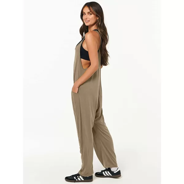 imageANRABESS Womens Casual Loose Sleeveless Jumpsuits Adjustbale Spaghetti Strap V Neck Harem Long Pants Overalls with PocketsKhaki